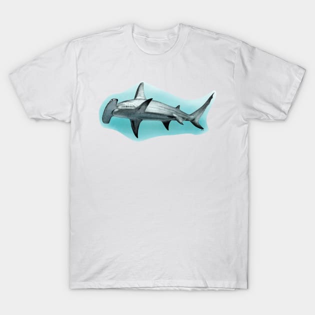 Great Hammerhead Shark Illustration T-Shirt by ScienceSource